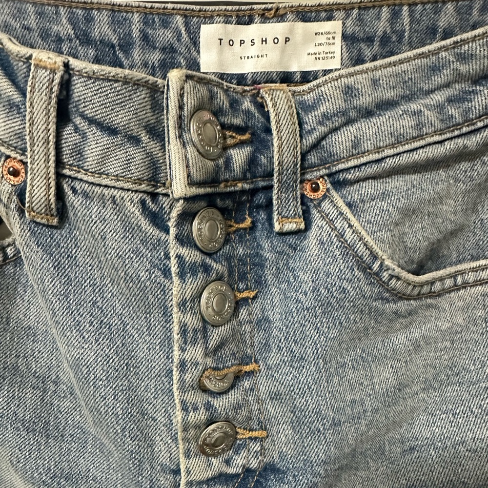 Cropped ankle flailed Topshop jeans
